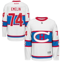 Alexei Emelin Reebok Montreal Canadiens Authentic White 2016 Winter Classic NHL Jersey