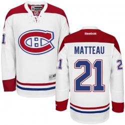 Stefan Matteau Reebok Montreal Canadiens Authentic White Away Jersey