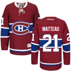 Stefan Matteau Youth Reebok Montreal Canadiens Premier Red Home Jersey