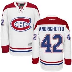 Sven Andrighetto Reebok Montreal Canadiens Premier White Away Jersey