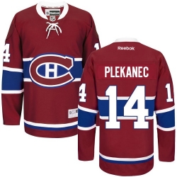 Tomas Plekanec Reebok Montreal Canadiens Premier Red Home NHL Jersey