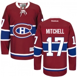 Torrey Mitchell Reebok Montreal Canadiens Premier Red Home Jersey