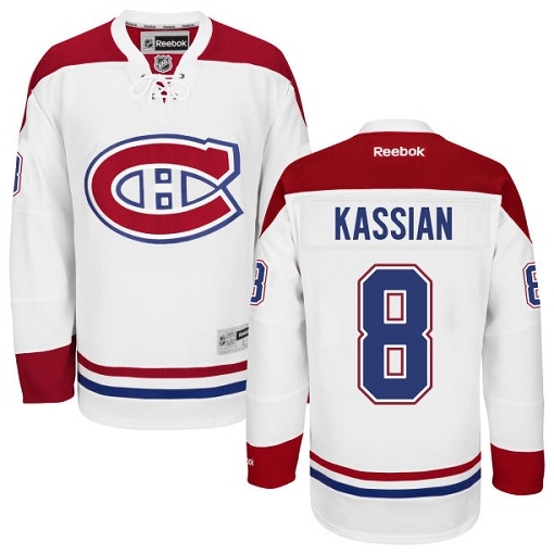Zack Kassian Reebok Montreal Canadiens Premier White Away NHL Jersey