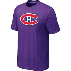NHL Montreal Canadiens Big & Tall Logo T-Shirt - Purple