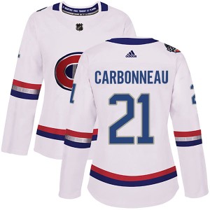 Guy Carbonneau Women's Adidas Montreal Canadiens Authentic White 2017 100 Classic Jersey