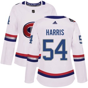 Jordan Harris Women's Adidas Montreal Canadiens Authentic White 2017 100 Classic Jersey