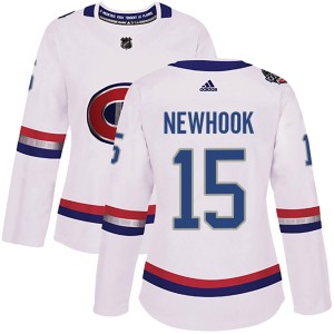 Alex Newhook Women's Adidas Montreal Canadiens Authentic White 2017 100 Classic Jersey