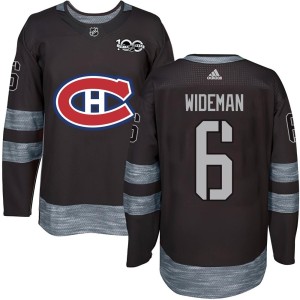Chris Wideman Men's Montreal Canadiens Authentic Black 1917-2017 100th Anniversary Jersey