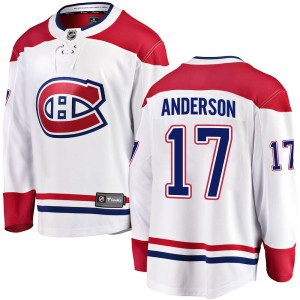 Josh Anderson Men's Fanatics Branded Montreal Canadiens Breakaway White Away Jersey