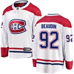 Nicolas Beaudin Men's Fanatics Branded Montreal Canadiens Breakaway White Away Jersey
