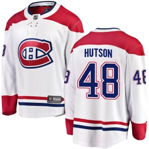 Lane Hutson Men's Fanatics Branded Montreal Canadiens Breakaway White Away Jersey