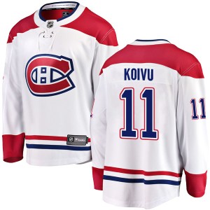 Saku Koivu Men's Fanatics Branded Montreal Canadiens Breakaway White Away Jersey