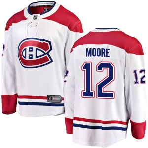 Dickie Moore Men's Fanatics Branded Montreal Canadiens Breakaway White Away Jersey