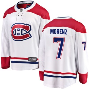 Howie Morenz Men's Fanatics Branded Montreal Canadiens Breakaway White Away Jersey