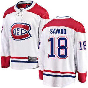 Serge Savard Men's Fanatics Branded Montreal Canadiens Breakaway White Away Jersey
