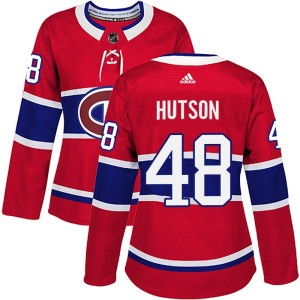Lane Hutson Women's Adidas Montreal Canadiens Authentic Red Home Jersey