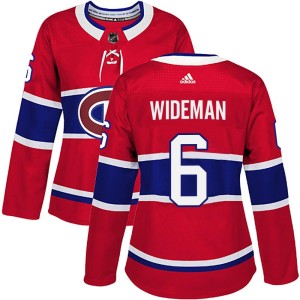 Chris Wideman Women's Adidas Montreal Canadiens Authentic Red Home Jersey