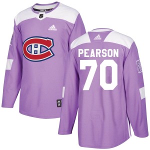 Tanner Pearson Youth Adidas Montreal Canadiens Authentic Purple Fights Cancer Practice Jersey