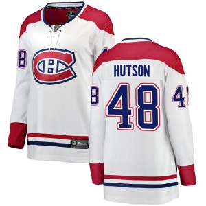 Lane Hutson Women's Fanatics Branded Montreal Canadiens Breakaway White Away Jersey