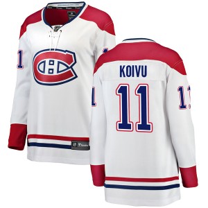 Saku Koivu Women's Fanatics Branded Montreal Canadiens Breakaway White Away Jersey