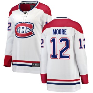 Dickie Moore Women's Fanatics Branded Montreal Canadiens Breakaway White Away Jersey