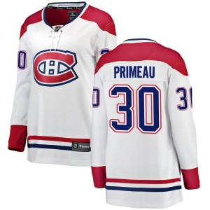 Cayden Primeau Women's Fanatics Branded Montreal Canadiens Breakaway White Away Jersey