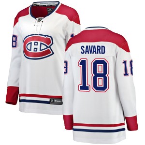 Serge Savard Women's Fanatics Branded Montreal Canadiens Breakaway White Away Jersey