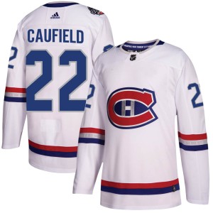 Cole Caufield Youth Adidas Montreal Canadiens Authentic White 2017 100 Classic Jersey