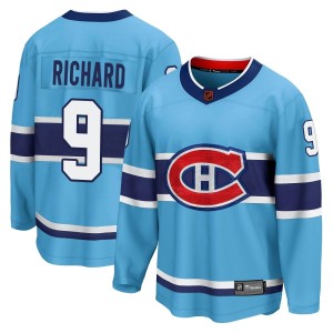 Maurice Richard Men's Fanatics Branded Montreal Canadiens Breakaway Light Blue Special Edition 2.0 Jersey