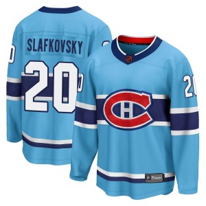 Juraj Slafkovsky Men's Fanatics Branded Montreal Canadiens Breakaway Light Blue Special Edition 2.0 Jersey