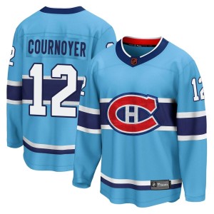 Yvan Cournoyer Youth Fanatics Branded Montreal Canadiens Breakaway Light Blue Special Edition 2.0 Jersey