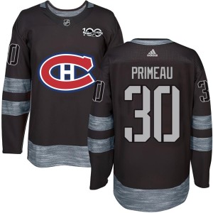 Cayden Primeau Youth Montreal Canadiens Authentic Black 1917-2017 100th Anniversary Jersey