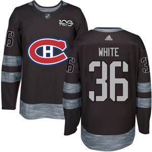 Colin White Youth Montreal Canadiens Authentic White Black 1917-2017 100th Anniversary Jersey