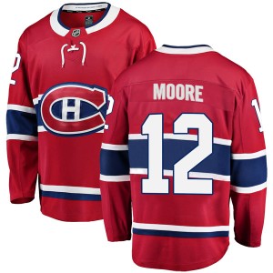 Dickie Moore Men's Fanatics Branded Montreal Canadiens Breakaway Red Home Jersey