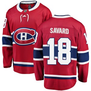 Serge Savard Men's Fanatics Branded Montreal Canadiens Breakaway Red Home Jersey