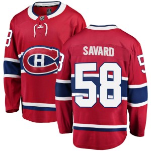 David Savard Men's Fanatics Branded Montreal Canadiens Breakaway Red Home Jersey
