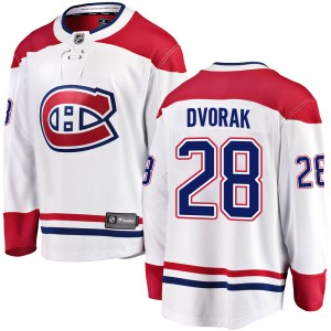 Christian Dvorak Youth Fanatics Branded Montreal Canadiens Breakaway White Away Jersey
