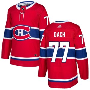 Kirby Dach Men's Adidas Montreal Canadiens Authentic Red Home Jersey