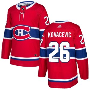 Johnathan Kovacevic Men's Adidas Montreal Canadiens Authentic Red Home Jersey