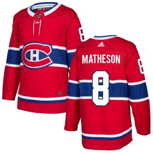 Mike Matheson Men's Adidas Montreal Canadiens Authentic Red Home Jersey