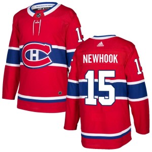 Alex Newhook Men's Adidas Montreal Canadiens Authentic Red Home Jersey