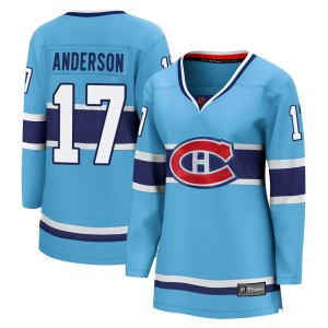 Josh Anderson Women's Fanatics Branded Montreal Canadiens Breakaway Light Blue Special Edition 2.0 Jersey