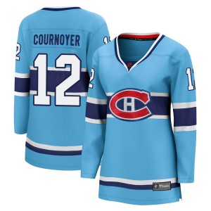 Yvan Cournoyer Women's Fanatics Branded Montreal Canadiens Breakaway Light Blue Special Edition 2.0 Jersey