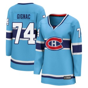 Brandon Gignac Women's Fanatics Branded Montreal Canadiens Breakaway Light Blue Special Edition 2.0 Jersey
