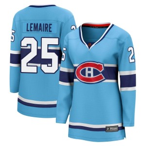 Jacques Lemaire Women's Fanatics Branded Montreal Canadiens Breakaway Light Blue Special Edition 2.0 Jersey