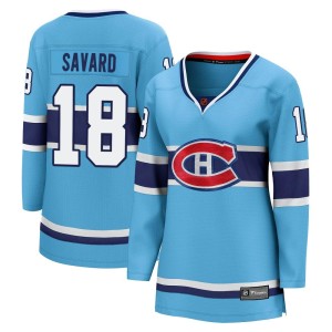 Serge Savard Women's Fanatics Branded Montreal Canadiens Breakaway Light Blue Special Edition 2.0 Jersey