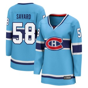 David Savard Women's Fanatics Branded Montreal Canadiens Breakaway Light Blue Special Edition 2.0 Jersey