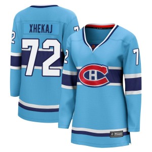 Arber Xhekaj Women's Fanatics Branded Montreal Canadiens Breakaway Light Blue Special Edition 2.0 Jersey