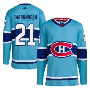 Guy Carbonneau Men's Adidas Montreal Canadiens Authentic Light Blue Reverse Retro 2.0 Jersey