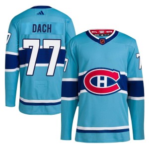 Kirby Dach Men's Adidas Montreal Canadiens Authentic Light Blue Reverse Retro 2.0 Jersey